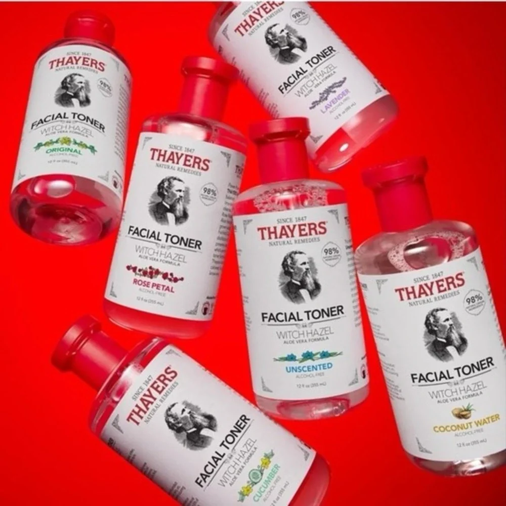 Thayers Alcohol-Free Rose Petal Witch Hazel Facial Toner for Glowing Skin, Sooth